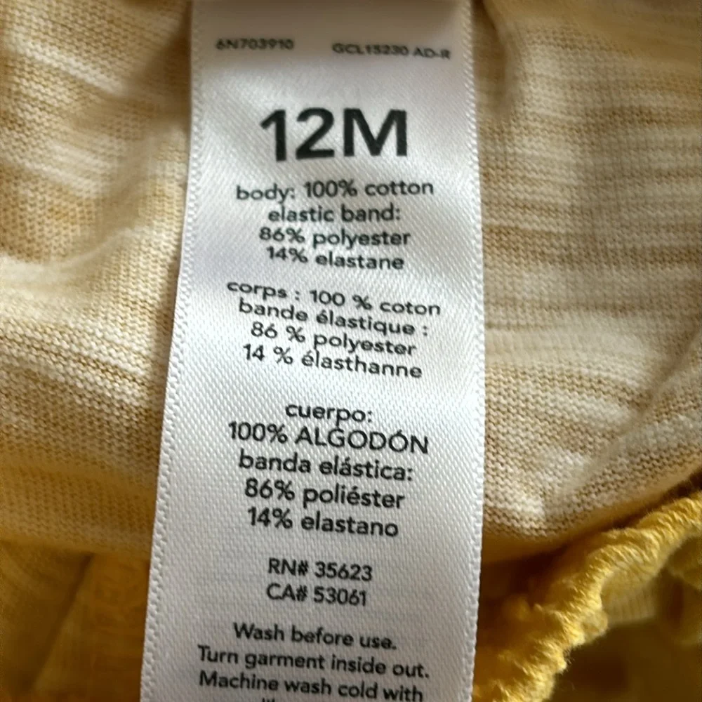 OshKosh B'Gosh Baby Girl's Yellow Pineapple Ruffle Top & Bottom Matching…